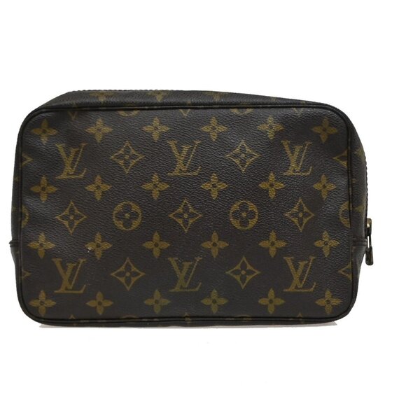 LOUIS VUITTON Trousse Toilette 23 Clutch Hand Bag Monogram Brown - Picture 12 of 16